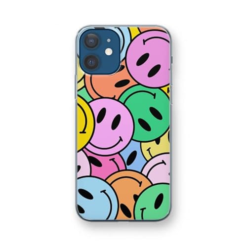 Case Company.® - iPhone 12 mini Handyhülle - Smiley N°1 - Silikon Handyhülle - Schutz für alle Seiten und Bildschirmrand von Case Company.
