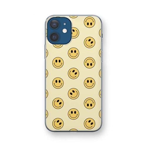 Case Company.® - iPhone 12 mini Handyhülle - Smiley N°2 - Silikon Handyhülle - Schutz für alle Seiten und Bildschirmrand von Case Company.