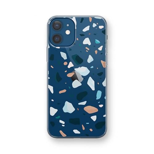 Case Company.® - iPhone 12 Mini Handyhülle - Terrazzo N°13 - Silikon Handyhülle - Schutz für alle Seiten und Bildschirmrand von Case Company.