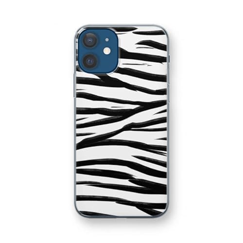 Case Company.® - iPhone 12 Mini Handyhülle - Zebra Pattern - Silikon Handyhülle - Schutz für alle Seiten und Bildschirmrand von Case Company.