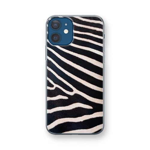 Case Company.® - iPhone 12 Mini Handyhülle - Zebra - Silikon Handyhülle - Schutz für alle Seiten und Bildschirmrand von Case Company.