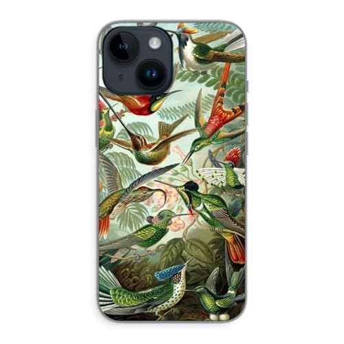 Case Company.® - iPhone 14 Handyhülle - Haeckel Trochilidae - Silikon Handyhülle - Schutz für alle Seiten und Bildschirmrand von Case Company.