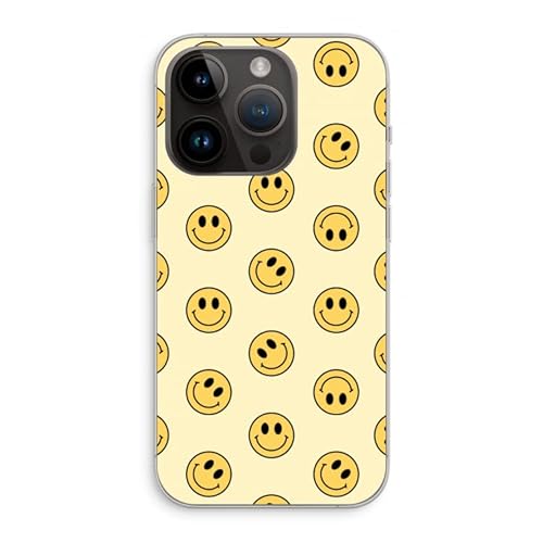 Case Company.® - iPhone 14 Pro Handyhülle - Smiley N°2 - Silikon Handyhülle - Schutz für alle Seiten und Bildschirmrand von Case Company.