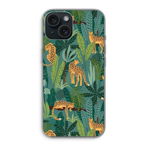 Case Company.® - iPhone 15 Handyhülle - Leopard 2 - Silikon Handyhülle - Schutz für alle Seiten und Bildschirmrand von Case Company.