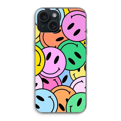 Case Company.® - iPhone 15 Handyhülle - Smiley N°1 - Silikon Handyhülle - Schutz für alle Seiten und Bildschirmrand von Case Company.