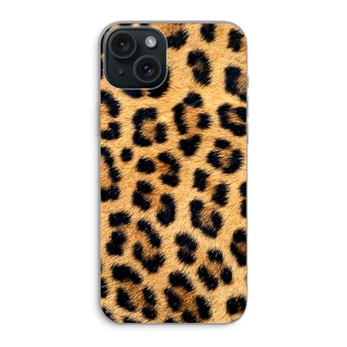 Case Company.® - iPhone 15 Plus Handyhülle - Leopard - Silikon Handyhülle - Schutz für alle Seiten und Bildschirmrand von Case Company.