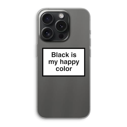 Case Company.® - iPhone 15 Pro Handyhülle - Black is My Happy Color - Silikon Handyhülle - Schutz für alle Seiten und Bildschirmrand von Case Company.
