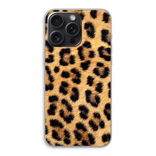 Case Company.® - iPhone 15 Pro Max Handyhülle - Leopard - Silikon Handyhülle - Schutz für alle Seiten und Bildschirmrand von Case Company.