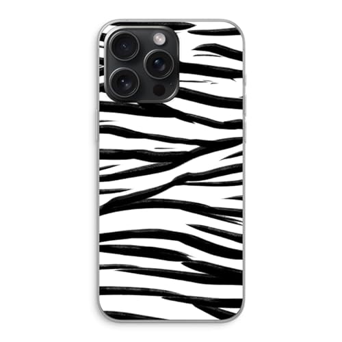 Case Company.® - iPhone 15 Pro Max Handyhülle - Zebra Pattern - Silikon Handyhülle - Schutz für alle Seiten und Bildschirmrand von Case Company.