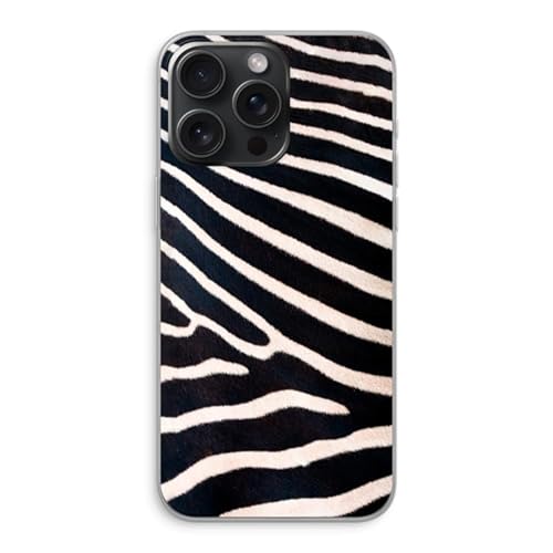 Case Company.® - iPhone 15 Pro Max Handyhülle - Zebra - Silikon Handyhülle - Schutz für alle Seiten und Bildschirmrand von Case Company.