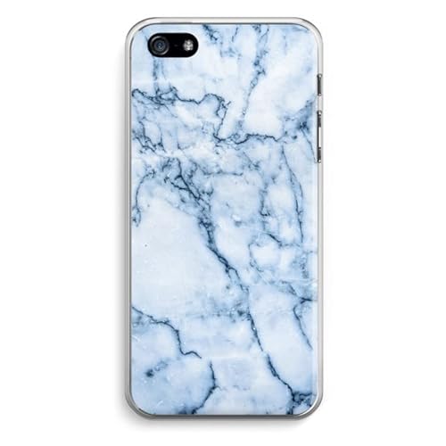 Case Company.® - iPhone 5 / 5S / SE (2016) Handyhülle - Blauer Marmor - Silikon Handyhülle - Schutz für alle Seiten und Bildschirmrand von Case Company.