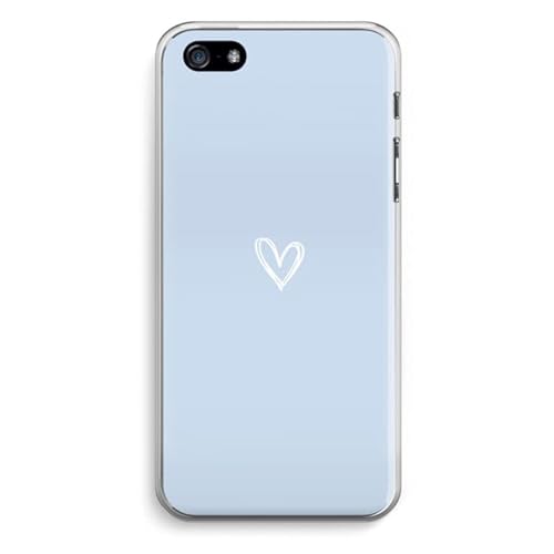 Case Company.® - iPhone 5 / 5S / SE (2016) Handyhülle - Kleines Herz Blau - Silikon Handyhülle - Schutz für alle Seiten und Bildschirmrand von Case Company.