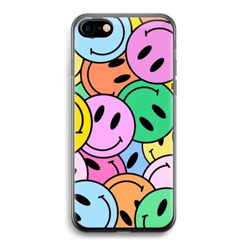 Case Company.® - iPhone SE 2020 Handyhülle - Smiley N°1 - Silikon Handyhülle - Schutz für alle Seiten und Bildschirmrand von Case Company.