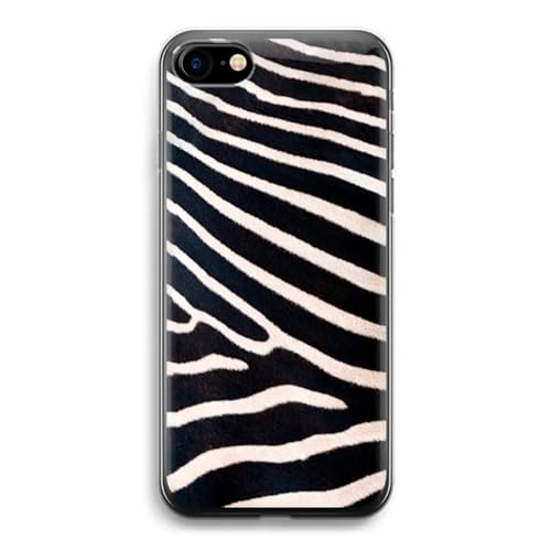 Case Company.® - iPhone SE 2020 Handyhülle - Zebra - Silikon Handyhülle - Schutz für alle Seiten und Bildschirmrand von Case Company.