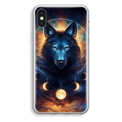 Case Company.® - iPhone X Handyhülle - Wolf Dreamcatcher - Silikon Handyhülle - Schutz für alle Seiten und Bildschirmrand von Case Company.