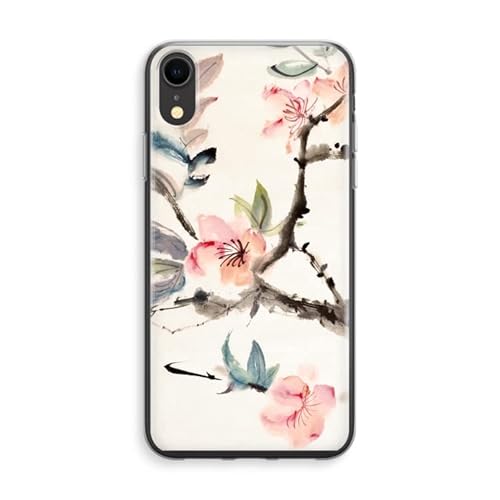 Case Company.® - iPhone XR Handyhülle - Japanische Blumen - Silikon Handyhülle - Schutz für alle Seiten und Bildschirmrand von Case Company.