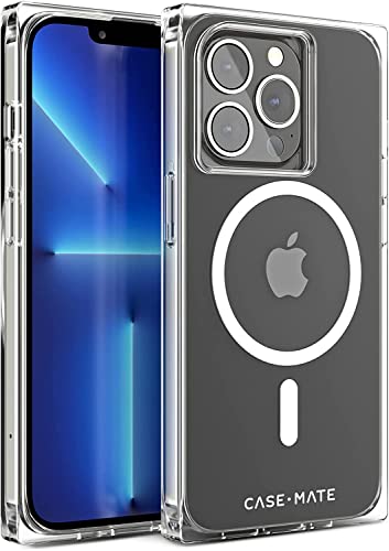 Case-Mate Blox Schutzhülle für iPhone 14 Pro – transparent [3 m Fallschutz] [kompatibel mit MagSafe] [Anti-Vergilbung] Magnetische Stoßfängerabdeckung mit quadratischen Kanten für iPhone 14 Pro 6,1 von Case-Mate