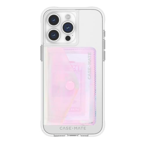 Case-Mate Geldbörse, Seifenblase - Magnetische Brieftasche für iPhone, Hält bis zu 5 Karten, Abnehmbarer Druckknopfverschluss, MagSafe-kompatibel, Schillernd von Case-Mate