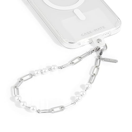 Case-Mate Handy-Anhänger mit silberfarbenen Perlen – abnehmbares Handy-Schlüsselband, freihändige Handschlaufe, Verstellbarer Handygurt für Damen – iPhone 15 Pro Max/14 Pro Max/13 Pro Max/12 – Case-Mate Handy-Anhänger mit silberfarbenen Perlen – abnehmbares Handy-Schlüsselband, freihändige Handschlaufe, Verstellbarer Handygurt für Damen – iPhone 15 Pro Max/14 Pro Max/13 Pro Max/12 – von Case-Mate