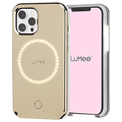 Case-Mate LuMee Halo by Selfie-Schutzhülle für iPhone 12 und iPhone 12 Pro (5G), Beleuchtung vorne und hinten, 15,5 cm, Halo Gold von Case-Mate