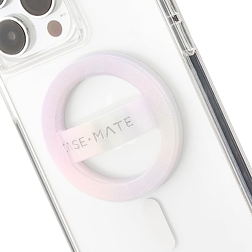 Case-Mate Magnetischer Handy-Griff [Schlaufengriff] – abnehmbarer magnetischer Handy-Griff für die Hand – weich, ultradünn, zusammenklappbar, MagSafe-Handygriff für iPhone 15 Pro Max / 14 Pro Max / 13 von Case-Mate