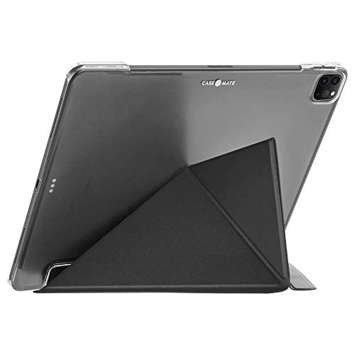 Case-Mate Multi-Stand Folio Case kompatibel mit Apple iPad Pro 12,9" (2021-2018) [iPad Pro Hülle | Kratzfestes und stoßdämpfendes Innengehäuse | 3-in-1 Standfuß] - schwarz, Apple iPad Pro 12,9" (2021) von Case-Mate