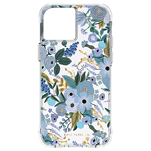 Case-Mate Rifle Paper Co Schutzhülle für iPhone 13 Pro Max, 3 m Fallschutz, Goldfolien-Akzente, Gartenparty, Blau Case-Mate Rifle Paper Co Schutzhülle für iPhone 13 Pro Max, 3 m Fallschutz, Goldfolien-Akzente, Gartenparty, Blau von Case-Mate