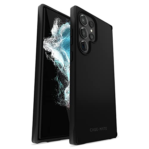 Case-Mate Samsung Galaxy S23 Ultra Hülle [6,8 Zoll] [3,6 m Fallschutz] [Kabelloses Laden] Robuste Schwarze Handyhülle für Samsung Galaxy S23 Ultra – Kratzfeste Technologie, stoßfeste Materialien, von Case-Mate