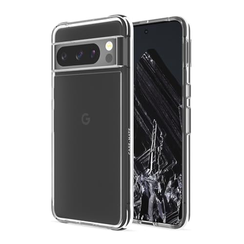 Case-Mate Signature Clear Case Schutzhülle für Google Pixel 8 Pro Hülle Transparent (Durchsichtige Pixel 8 Pro Hülle, 3 m Fallschutz, Made for Google Pixel Zertifiziert) - Transparent von Case-Mate