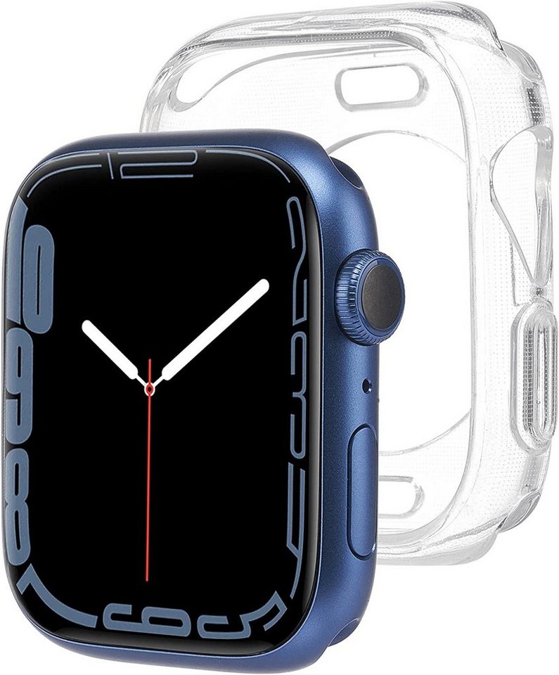 Case-Mate Smartwatch-Hülle Tough Clear Bumper, Stoßfeste Apple Watch Series 8 / Series 7 Hülle von Case-Mate