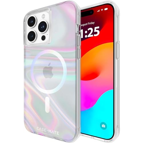 Case-Mate Seifenblase Apple iPhone 15 Pro Max Fall für Frauen | Kompatibel w / MagSafe | 12ft Drop Protection | 6,7 „iPhone 15 Pro Max Magnetic Case | Stoßsichere und kratzfeste Etuis für iPhone 15 von Case-Mate