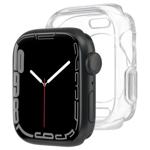 Case-Mate Tough Clear Bumper Schutzhülle kompatibel mit Apple Watch Series 9/8 / 7 (41mm) Hülle (Stoßfestes Apple Watch Case, Displayschutz durch erhöhten Rand) - Transparent von Case-Mate