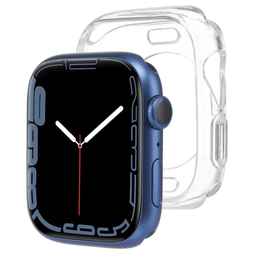 Case-Mate Tough Clear Bumper Schutzhülle kompatibel mit Apple Watch Series 9/8 / 7 (45 mm) Hülle (Stoßfestes Apple Watch Case, Displayschutz durch erhöhten Rand) - Transparent von Case-Mate