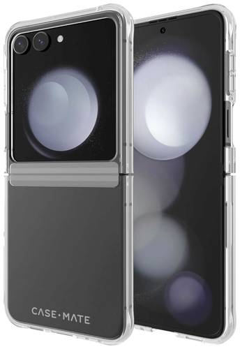 Case-Mate Tough Clear Case Backcover Samsung Galaxy Z Flip5 Transparent Stoßfest, Induktives Laden von Case-Mate