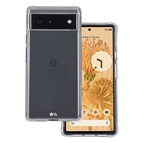 Case-Mate Tough Clear Case Schutzhülle für Google Pixel 6 Hülle [Stoßfest | Anti-Kratzer | Gepolsterte Ecken | Fallschutz bis zu 3 m | Offiziell Made for Google Zertifiziert] - Transparent von Case-Mate