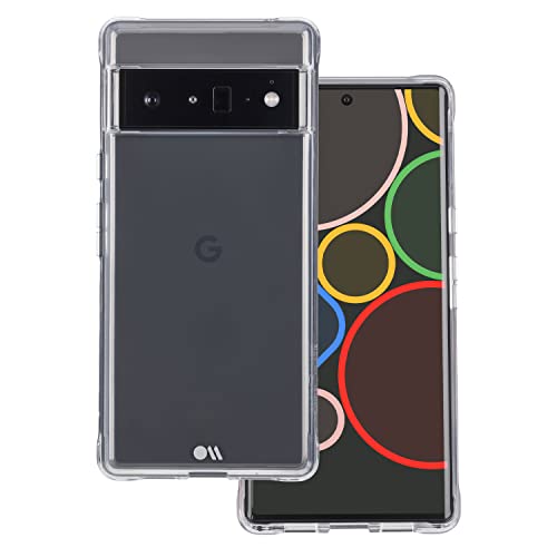 Case-Mate Tough Clear Case Schutzhülle für Google Pixel 6 Pro Hülle [Stoßfest | Anti-Kratzer | Gepolsterte Ecken | Fallschutz bis zu 3 m | Offiziell Made for Google Zertifiziert] - Transparent von Case-Mate