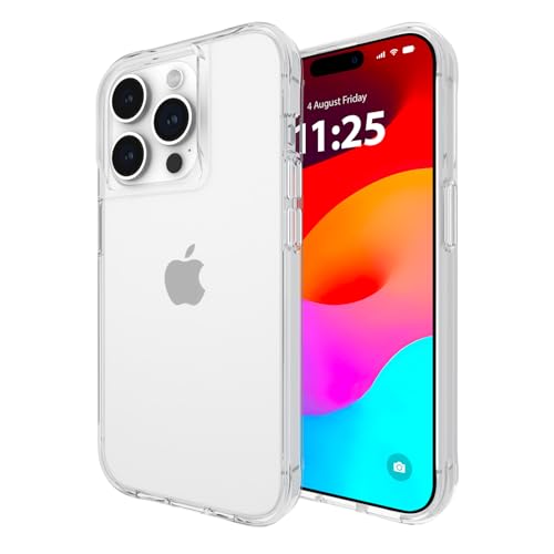 Case-Mate Tough Clear Case Schutzhülle kompatibel mit Apple iPhone 15 Pro Hülle Durchsichtig (Erhöhte Kanten für Display- und Kameraschutz, 3 m Fallschutz, Anti-Vergilbung) - Transparent von Case-Mate