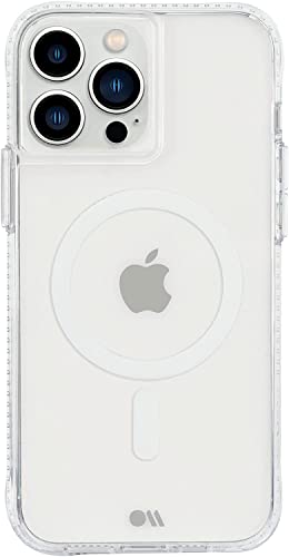 Case-Mate Tough Clear Plus MagSafe Case Schutzhülle kompatibel mit Apple iPhone 13 Pro Max Hülle [Stoßfest | Pflanzliches Material | MagSafe optimiert | Fallschutz bis zu 4,5 m] - Transparent von Case-Mate