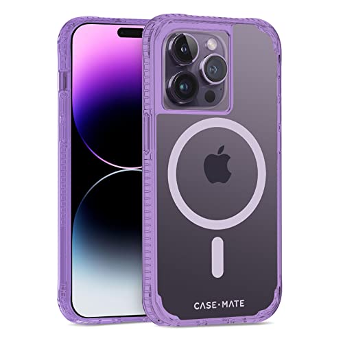 Case-Mate Tough Plus Schutzhülle für iPhone 14 Pro – La La Lavender [4,5 m Fallschutz] [Kompatibel mit MagSafe] Magnetische Handyhülle für Apple 14 Pro 6,1 Zoll, stoßfeste Abdeckung mit von Case-Mate