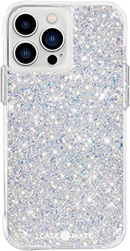 Case-Mate Twinkle Case Schutzhülle kompatibel mit Apple iPhone 13 Pro Max Hülle Glitzer [Stoßfestes iPhone 13 Pro Max Case | Fallschutz bis zu 3 Meter | Schillernde Oberfläche] - Stardust/Silber von Case-Mate