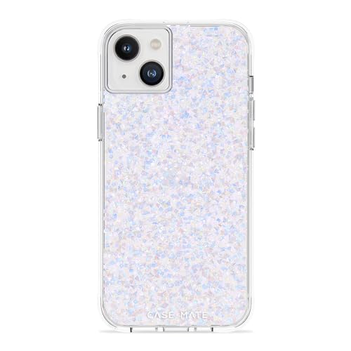 Case-Mate - Twinkle - Magnetische Lade-kompatible Hülle für iPhone 14 Plus (2022) - Kompatibel mit magnetischem Laden kompatibles Zubehör & Laden - 3 m Fallschutz - Twinkle Diamond von Case-Mate