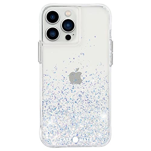 Case-Mate - Twinkle Ombre Schutzhülle für iPhone 13 Pro, reflektierende Folien-Elemente, Fallschutz 3 m, Stardust von Case-Mate