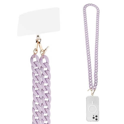 Case-Mate Crossbody Handykette Universal zum Umhängen / Schlüsselband [kompatibel mit jedem Handy & smartphone] für Apple iPhone 14 Pro Max/ 13 Pro Max/ 12 Pro Max/ S23 Ultra/ Pixel 7 – Lavender Chain von Case-Mate