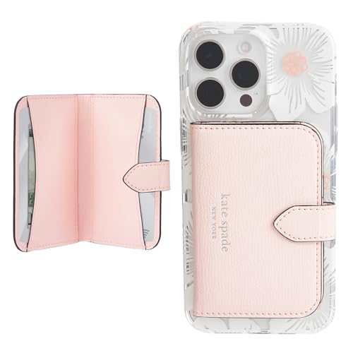 Kate Spade New York Morgan Magnetische Handy-Brieftasche/Kartenhalter, kompatibel mit MagSafe-Handys und Hüllen, Kreiderosa von Kate Spade New York