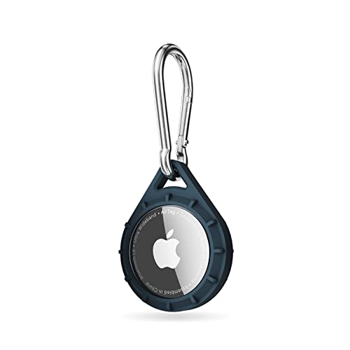 Pelican Protector AirTag Holder – AirTag Schlüsselanhänger mit EdelstahlKarabinerclip [stoßfest] [Reiseutensilien] – Schützende Apple AirTag Hülle für Hundehalsband, Rucksack, Schlüssel, Gepäck – von Pelican