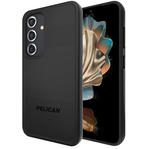 Pelican Protector Schutzhülle für Samsung Galaxy S24, 15,7 cm (6,2 Zoll), MIL-STD Fallschutz, kabelloses Laden, schlanke, robuste Schutzhülle mit Anti-Kratz-Technologie, Schwarz von Case-Mate