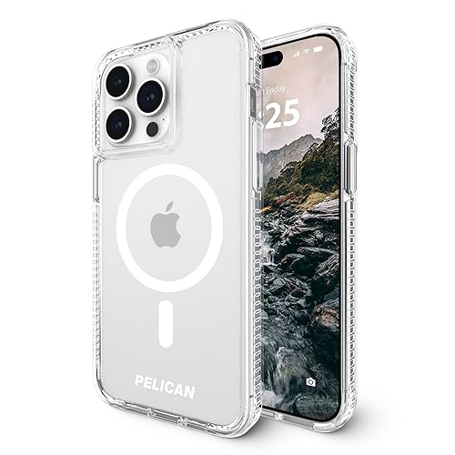 Pelican Protector Series – iPhone 15 Pro Max Hülle 6,7 Zoll [kompatibel mit MagSafe] Magnetische Handyhülle mit Anti-Kratz-Technologie [4,8 m MIL-Grade Fallschutz] Anti-Yellow Cover für iPhone 15 Pro von Case-Mate