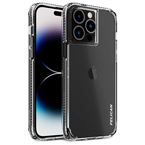 Pelican Ranger Series – iPhone 14 Pro Max Hülle 6,7 Zoll [kabelloses Laden kompatibel] [Anti-Gelb] Schutzhülle mit Anti-Kratz-Technologie [15FT MIL-Grade Fallschutz] 14 Pro Max Cover – Transparent von Case-Mate