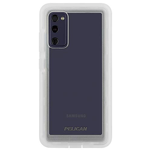 Pelican Voyager-Serie Schutzhülle für Samsung Galaxy S20 FE 5G (Fan Edition), militärischer Fallschutz, 6,5 Zoll, transparent von Case-Mate