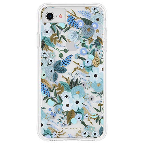 RIFLE PAPER CO. Schutzhülle für iPhone SE (2020) – iPhone 8 Hülle – Blumen Design – 4,7 Zoll – Gartenparty – Blau von Case-Mate
